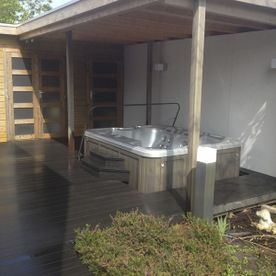 Foto overkapping in tuin