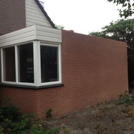Uitbouw zijkant huis